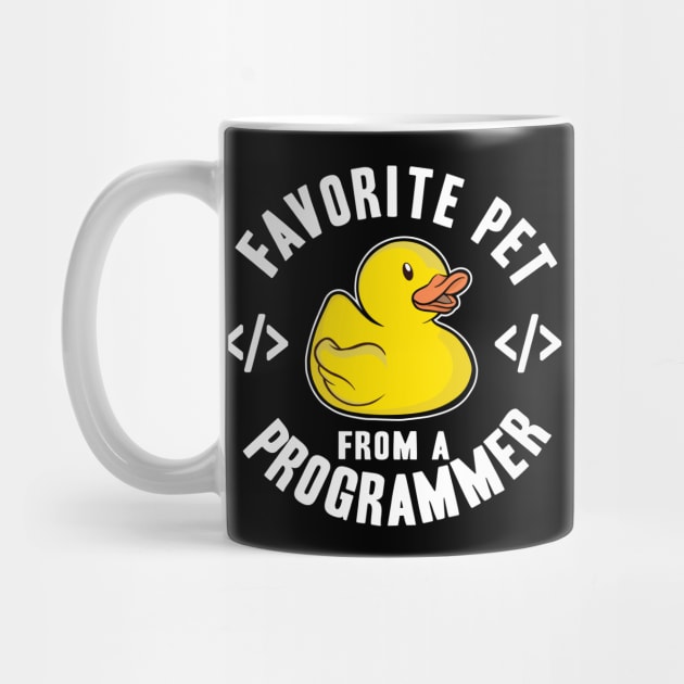 Favorite Pet From A Programmer Funny Rubber Duck by Kuehni